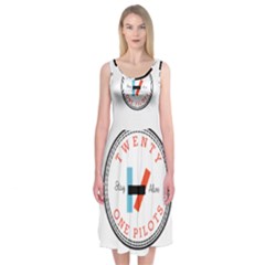 Twenty One Pilots  Midi Sleeveless Dress from ArtsNow.com