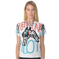 V-Neck Sport Mesh T-Shirt 