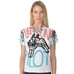 Twenty One Pilots Women s V-Neck Sport Mesh Tee