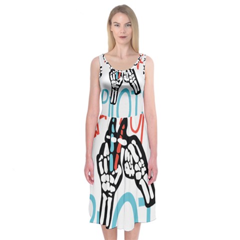 Twenty One Pilots Midi Sleeveless Dress from ArtsNow.com