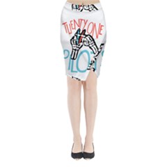 Twenty One Pilots Midi Wrap Pencil Skirt from ArtsNow.com
