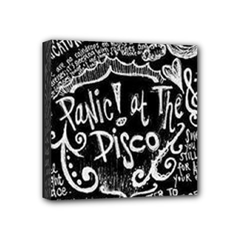 Panic ! At The Disco Lyric Quotes Mini Canvas 4  x 4  (Stretched) from ArtsNow.com