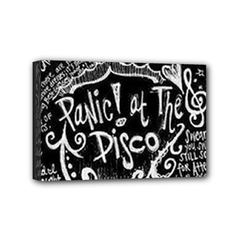 Panic ! At The Disco Lyric Quotes Mini Canvas 6  x 4  (Stretched) from ArtsNow.com