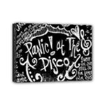 Panic ! At The Disco Lyric Quotes Mini Canvas 7  x 5  (Stretched)