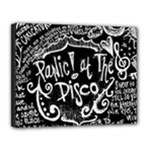 Panic ! At The Disco Lyric Quotes Canvas 14  x 11  (Stretched)