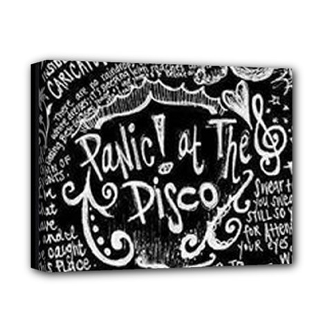 Panic ! At The Disco Lyric Quotes Deluxe Canvas 14  x 11  (Stretched) from ArtsNow.com