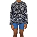 Panic ! At The Disco Lyric Quotes Kid s Long Sleeve Swimwear