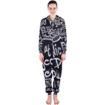 Panic ! At The Disco Lyric Quotes Hooded Jumpsuit (Ladies)