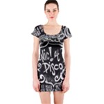 Panic ! At The Disco Lyric Quotes Short Sleeve Bodycon Dress