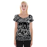 Panic ! At The Disco Lyric Quotes Women s Cap Sleeve Top