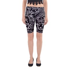 Panic ! At The Disco Lyric Quotes Yoga Cropped Leggings from ArtsNow.com