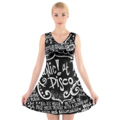 V-Neck Sleeveless Dress 