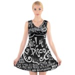 Panic ! At The Disco Lyric Quotes V-Neck Sleeveless Dress