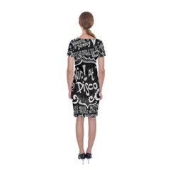 Classic Short Sleeve Midi Dress Back Classic Short Sleeve Midi Dress Back