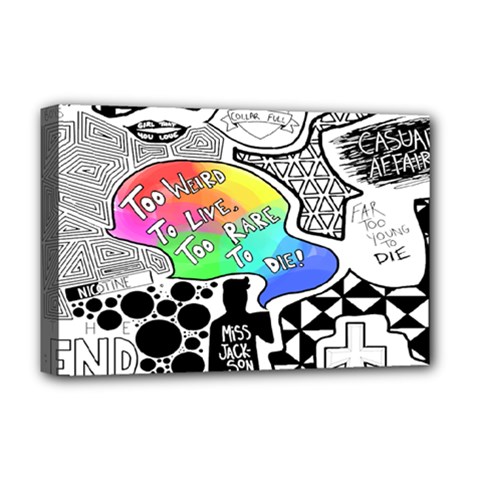 Panic ! At The Disco Deluxe Canvas 18  x 12  (Stretched) from ArtsNow.com