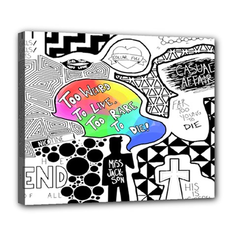Panic ! At The Disco Deluxe Canvas 24  x 20  (Stretched) from ArtsNow.com