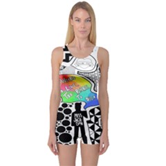 One Piece Boyleg Swimsuit 