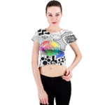 Panic ! At The Disco Crew Neck Crop Top
