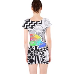 Short Sleeve Bodycon Dress Back