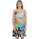 Panic ! At The Disco Women s Reversible Sports Bra with Border