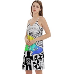 Mini Camis Dress With Pockets 