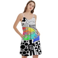 Mini Camis Dress With Pockets 