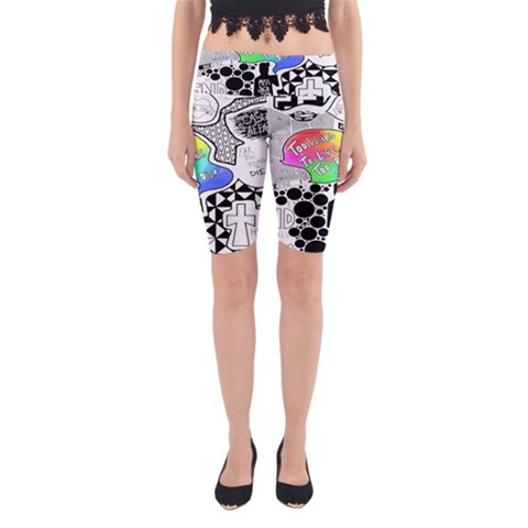 Panic ! At The Disco Yoga Cropped Leggings from ArtsNow.com