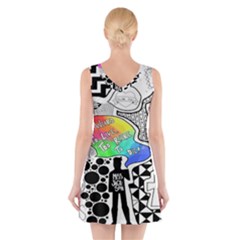 V-Neck Sleeveless Dress 