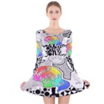Panic ! At The Disco Long Sleeve Velvet Skater Dress