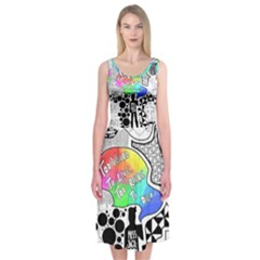 Panic ! At The Disco Midi Sleeveless Dress from ArtsNow.com