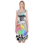 Panic ! At The Disco Midi Sleeveless Dress