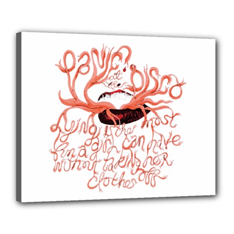 Panic At The Disco   Lying Is The Most Fun A Girl Have Without Taking Her Clothes Canvas 20  x 16  (Stretched) from ArtsNow.com