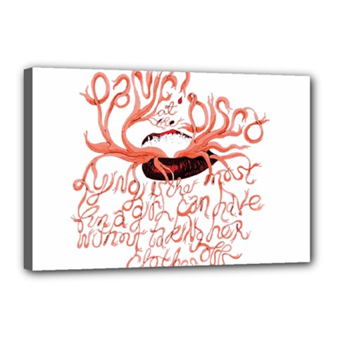 Panic At The Disco   Lying Is The Most Fun A Girl Have Without Taking Her Clothes Canvas 18  x 12  (Stretched) from ArtsNow.com