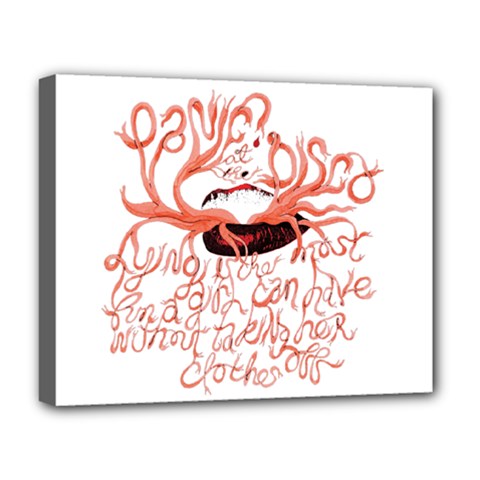 Panic At The Disco   Lying Is The Most Fun A Girl Have Without Taking Her Clothes Deluxe Canvas 20  x 16  (Stretched) from ArtsNow.com
