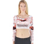 Panic At The Disco   Lying Is The Most Fun A Girl Have Without Taking Her Clothes Long Sleeve Crop Top (Tight Fit)
