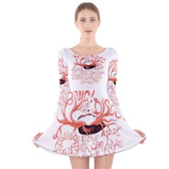 Long Sleeve Velvet Skater Dress 