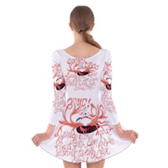 Long Sleeve Velvet Skater Dress 
