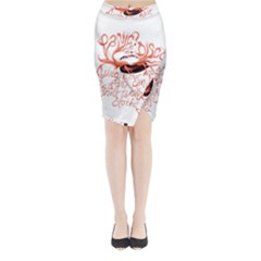 Panic At The Disco   Lying Is The Most Fun A Girl Have Without Taking Her Clothes Midi Wrap Pencil Skirt from ArtsNow.com