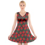 Image V-Neck Sleeveless Dress