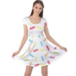 Image Cap Sleeve Dress