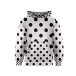 Polka Dots - Black on Pastel Pink Kid s Pullover Hoodie