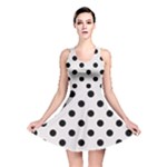 Polka Dots - Black on Pastel Pink Reversible Skater Dress