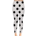 Polka Dots - Black on Pastel Pink Women s Leggings