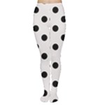 Polka Dots - Black on Pastel Pink Women s Tights