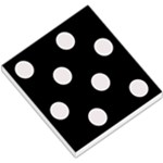 Polka Dots - Pastel Pink on Black Small Memo Pads