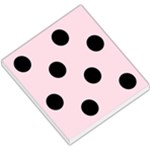 Polka Dots - Black on Piggy Pink Small Memo Pads