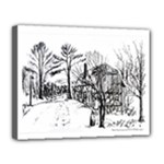 AH00293-1 Barn Near Corning By Ave Hurley Canvas 14  x 11  (Stretched)