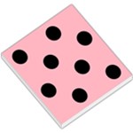 Polka Dots - Black on Light Pink Small Memo Pads