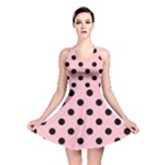 Polka Dots - Black on Pink Reversible Skater Dress