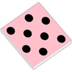 Polka Dots - Black on Pink Small Memo Pads